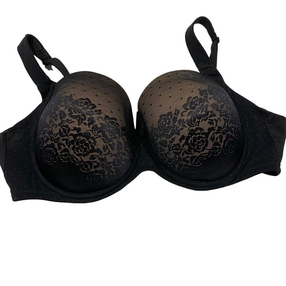 Soma Black Stunning Support Full Coverage Padded Bra 40DD - Picture 2 of 8